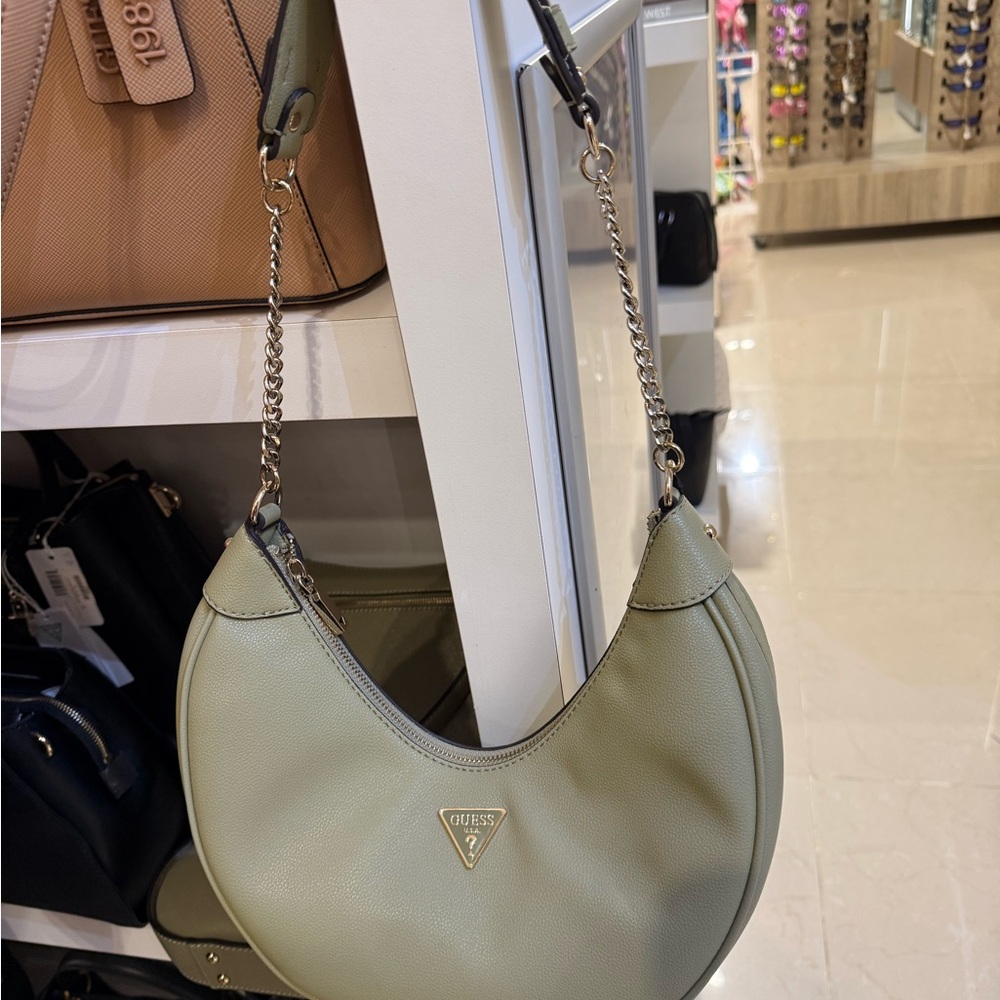 GUESS Sage Green Hobo Bag